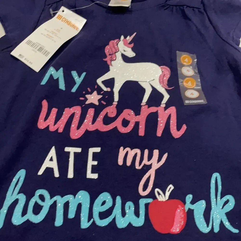 Gymboree 4 pink shorts and 2 short sleeve t’s NWT
